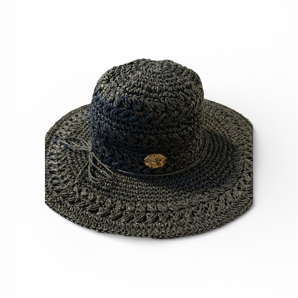 Panama Jack Black Woven Hat